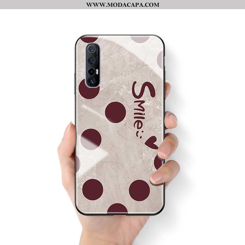 Capa Oppo Reno 3 Pro Cordao Capas Bege Vidro Silicone Criativas Soft Online