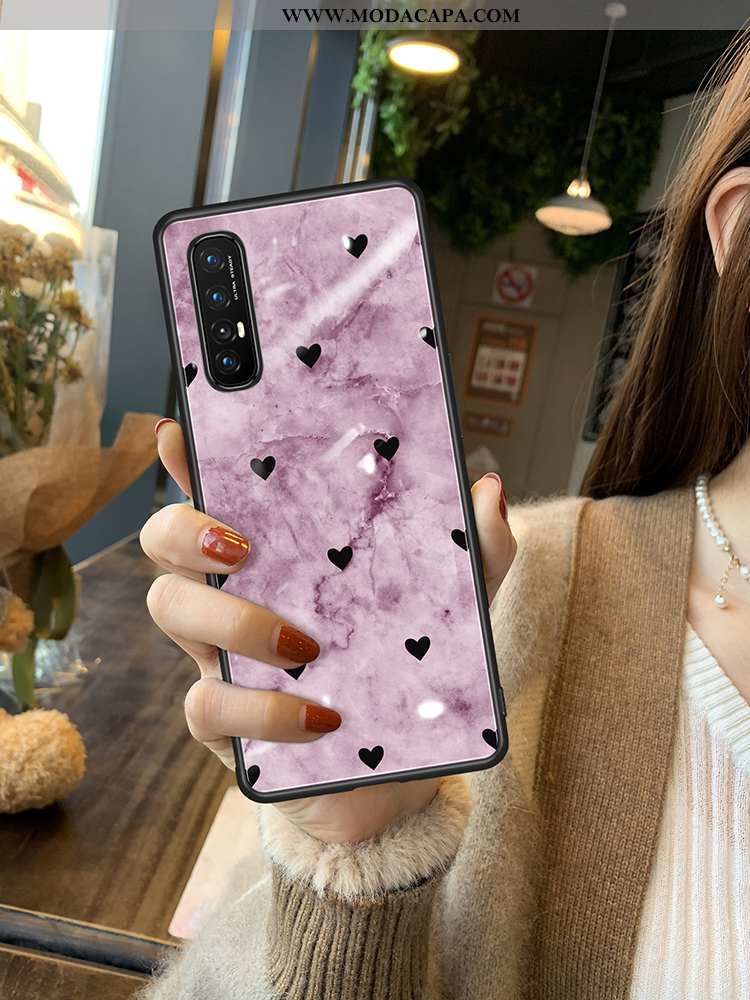 Capas Oppo Reno 3 Pro Protetoras Rosa Vidro Slim Cases Luxo Silicone Promoção