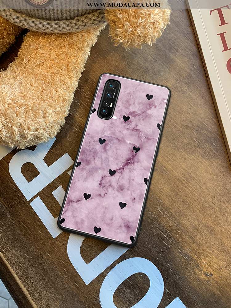 Capas Oppo Reno 3 Pro Protetoras Rosa Vidro Slim Cases Luxo Silicone Promoção