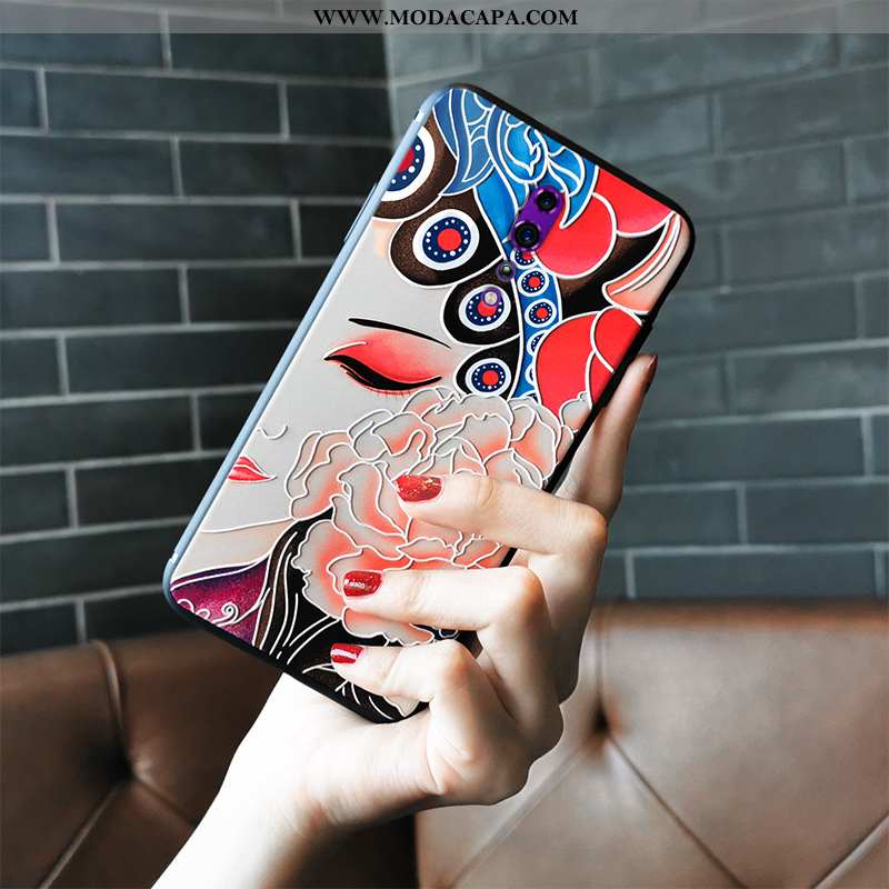 Capa Oppo Reno Z Silicone Capas Completa Florais Tendencia Antiqueda Soft Baratas