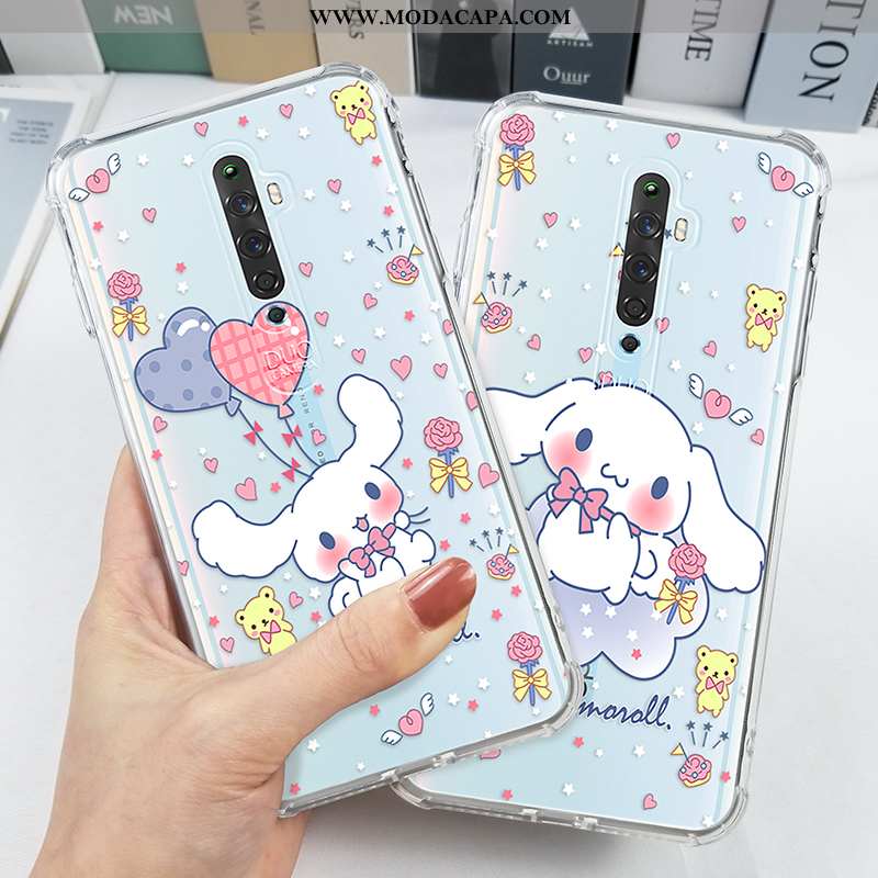 Capas Oppo Reno2 Z Soft Criativas Branco Telemóvel Antiqueda Bonitos Bola Barato