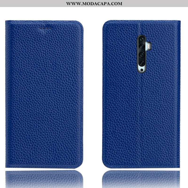 Capa Oppo Reno2 Z Couro Genuíno Antiqueda Protetoras Completa Capas Telemóvel Cases Promoção