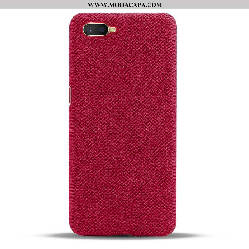 Capa Oppo Rx17 Neo Protetoras Capas Vermelho Tendencia Frente Tecido Antiqueda Online