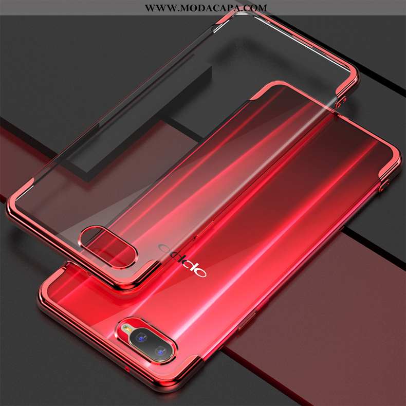 Capa Oppo Rx17 Neo Soft Protetoras Capas Tendencia Silicone Vermelho Moda Barato