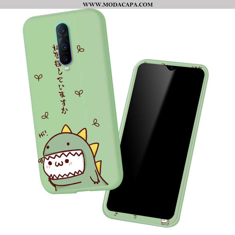 Capas Oppo Rx17 Pro Desenho Animado Antiqueda Verde Cases Protetoras Estilosas Completa Barato