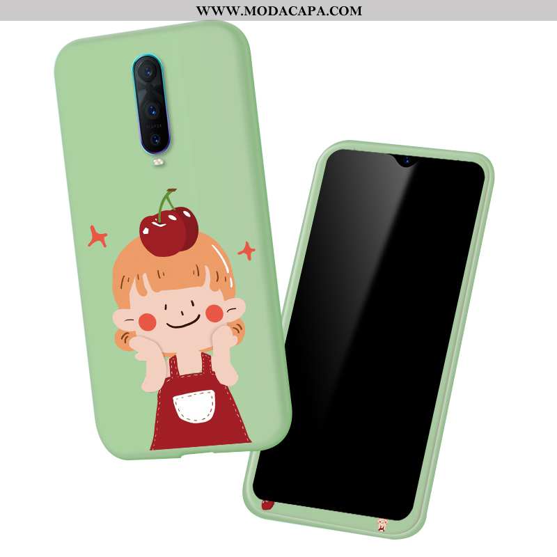 Capas Oppo Rx17 Pro Desenho Animado Antiqueda Verde Cases Protetoras Estilosas Completa Barato