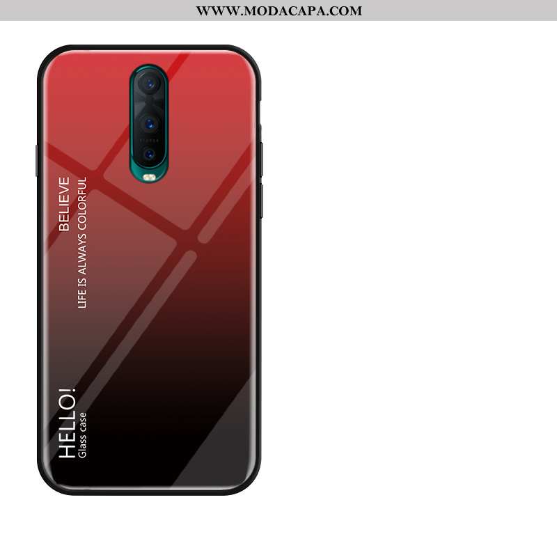 Capa Oppo Rx17 Pro Soft Silicone Capas Protetoras Vidro Cases Vermelho Venda
