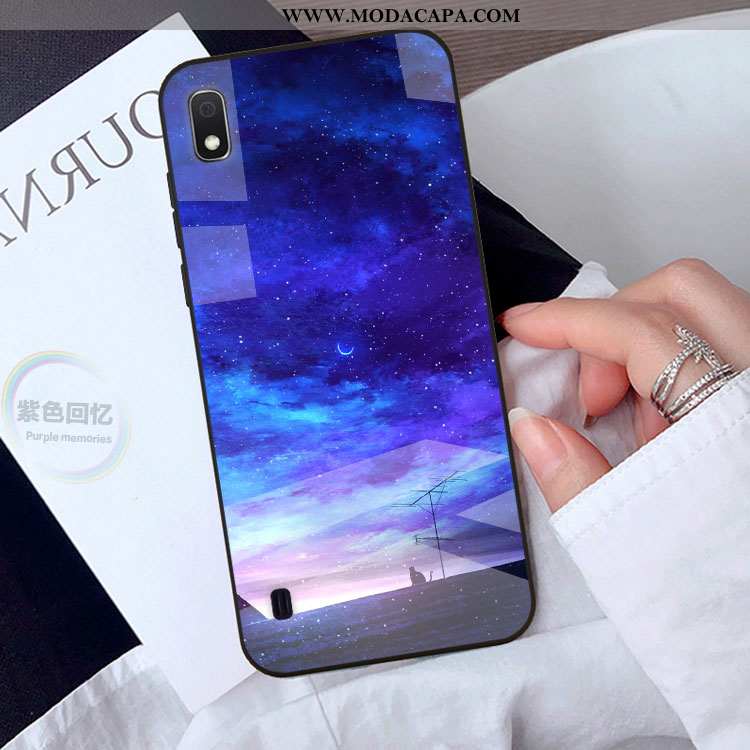 Capas Samsung Galaxy A10 Protetoras Preto Antiqueda Desenho Animado Telemóvel Personalizada Venda