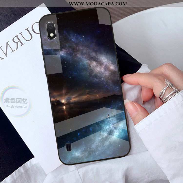 Capas Samsung Galaxy A10 Protetoras Preto Antiqueda Desenho Animado Telemóvel Personalizada Venda