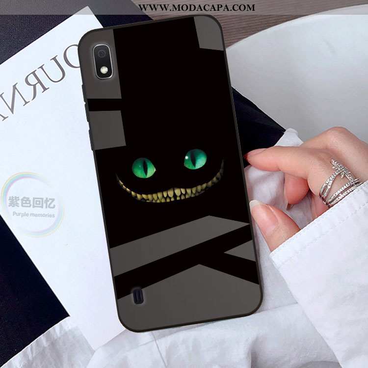 Capas Samsung Galaxy A10 Protetoras Preto Antiqueda Desenho Animado Telemóvel Personalizada Venda