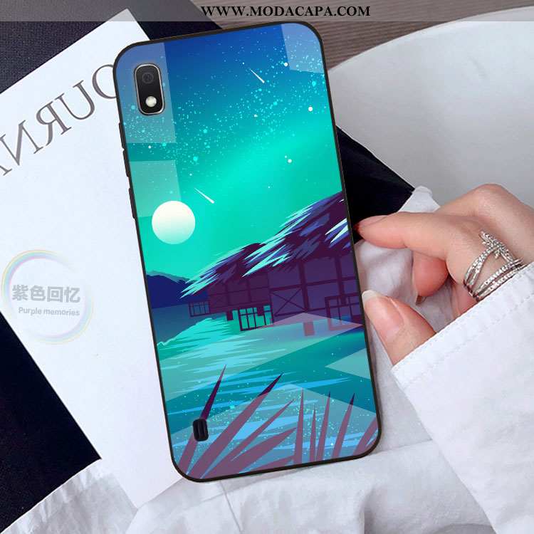 Capa Samsung Galaxy A10 Protetoras Criativas Telemóvel Cases Antiqueda Capas Azul Venda