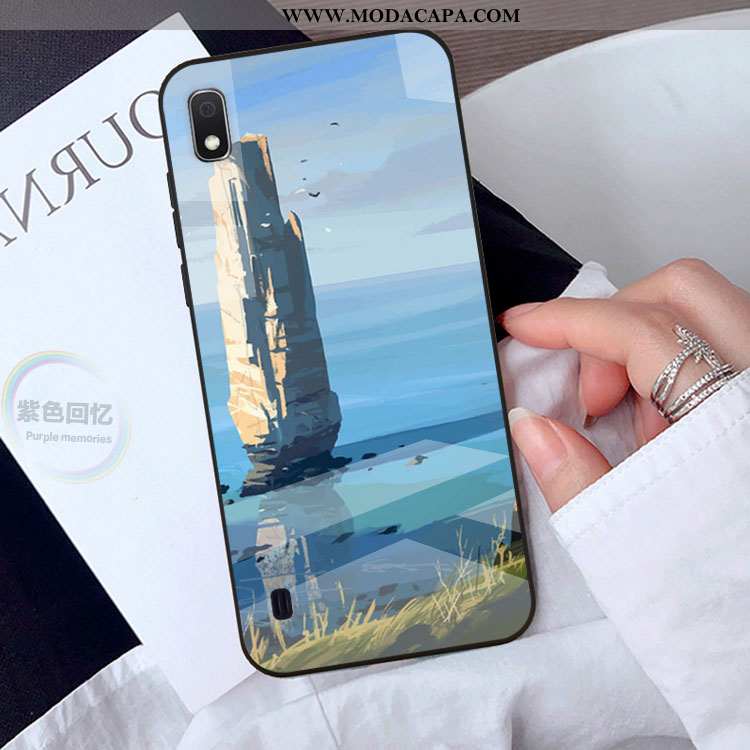 Capa Samsung Galaxy A10 Protetoras Criativas Telemóvel Cases Antiqueda Capas Azul Venda