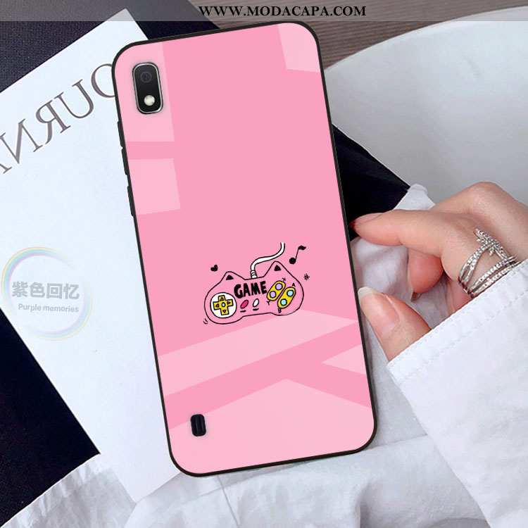 Capa Samsung Galaxy A10 Desenho Animado Cases Rosa Bonitos Capas Vidro Telemóvel Venda