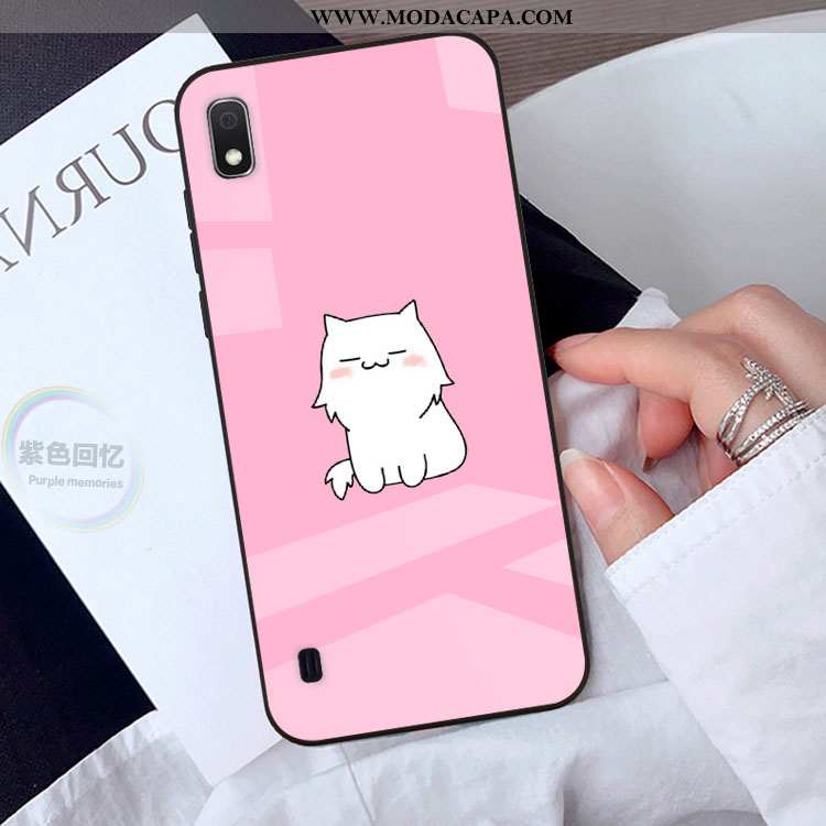 Capa Samsung Galaxy A10 Desenho Animado Cases Rosa Bonitos Capas Vidro Telemóvel Venda