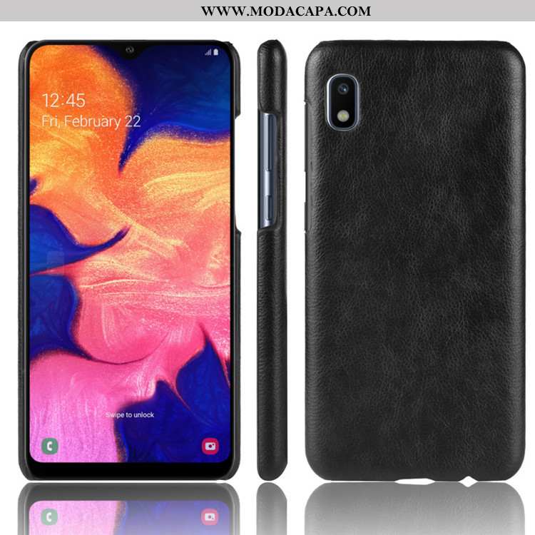 Capa Samsung Galaxy A10 Protetoras Capas Vermelho Couro Cases Resistente Telemóvel Baratos