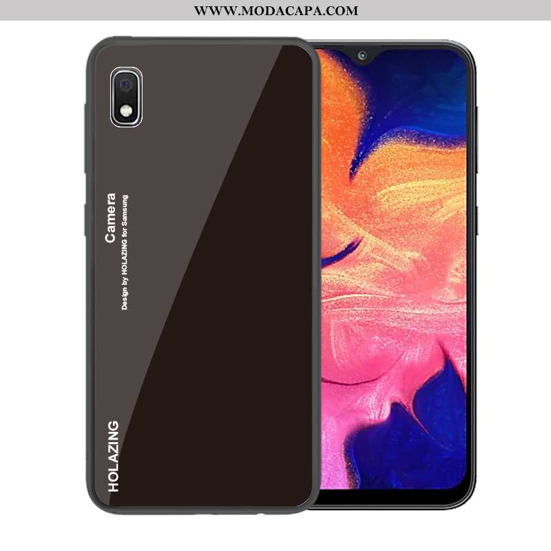 Capa Samsung Galaxy A10 Tendencia Gradiente Cases Telemóvel Protetoras Azul Escuro Capas Promoção