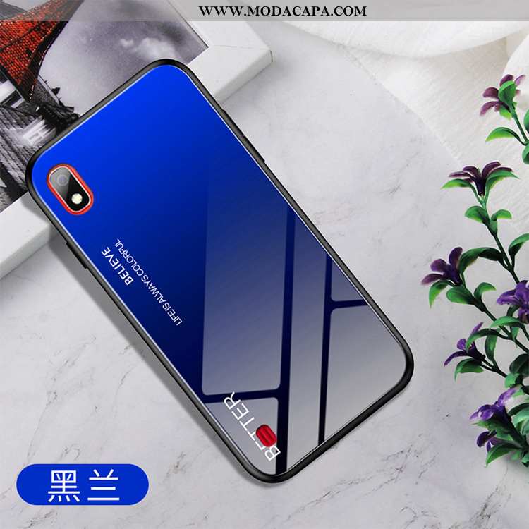 Capa Samsung Galaxy A10 Vidro Fg Telemóvel Capas Azul Escuro Protetoras Cases Comprar