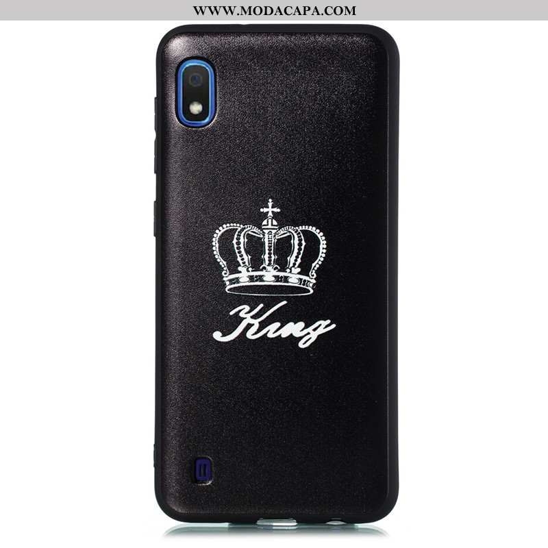 Capa Samsung Galaxy A10 Personalizado 2020 Desenho Animado Cases Pu Preto Telemóvel Comprar