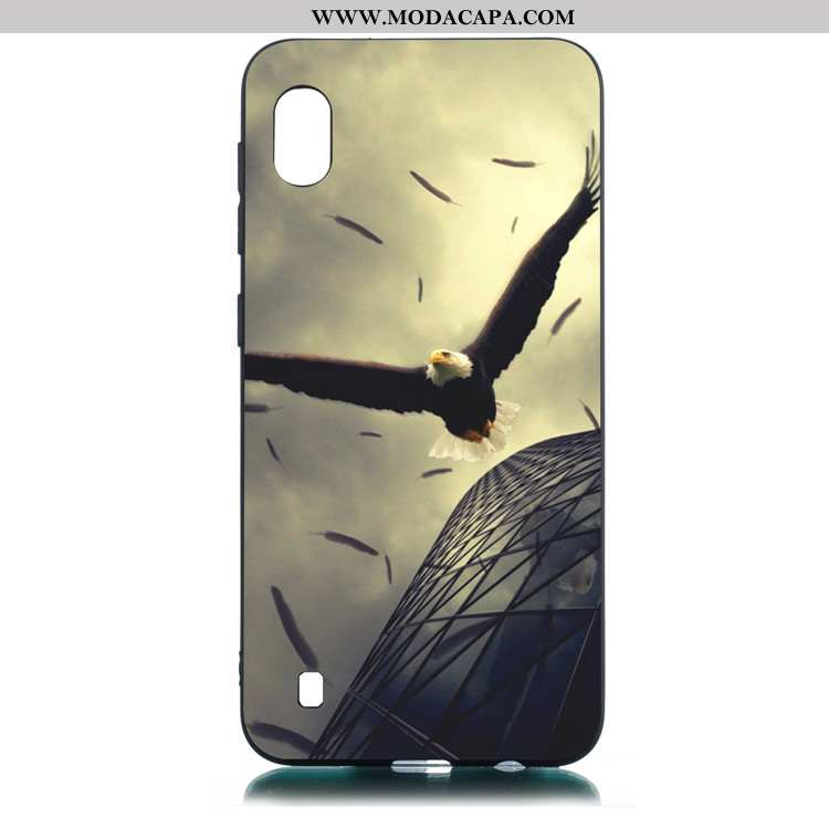 Capa Samsung Galaxy A10 Desenho Animado Capas Soft Cases Preto Antiqueda Telemóvel Baratos