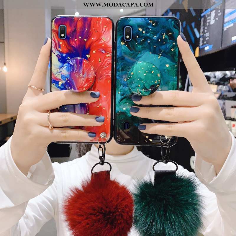 Capa Samsung Galaxy A10 Silicone Vermelho Telemóvel Novas Protetoras Capas Tendencia Venda