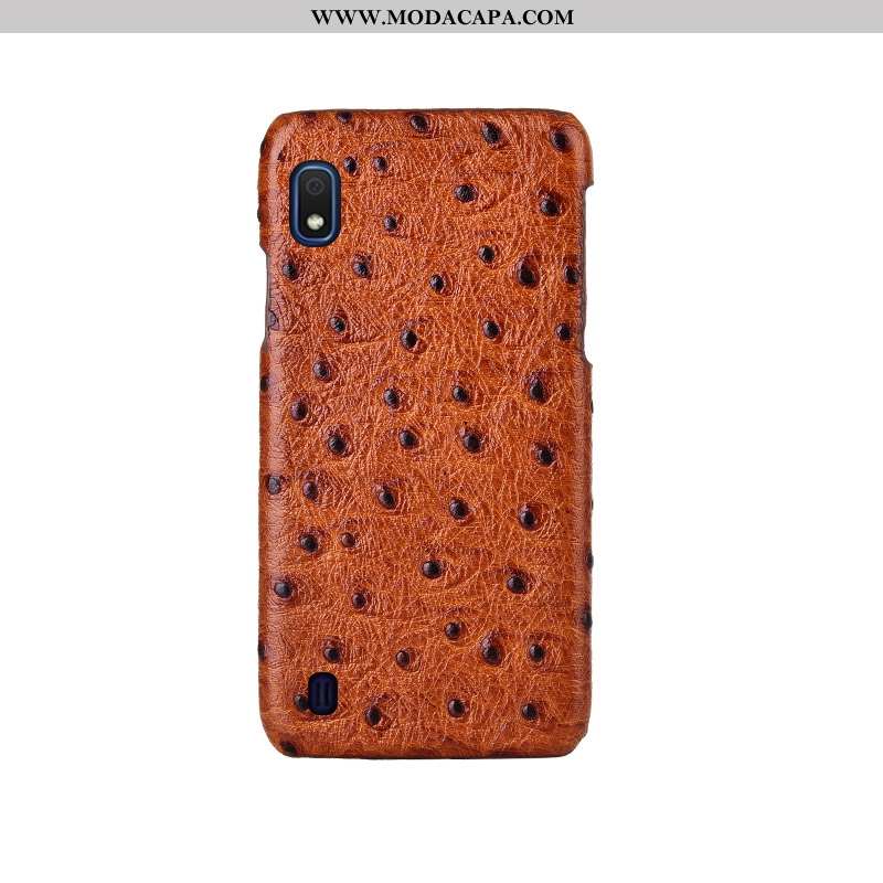 Capas Samsung Galaxy A10 Luxo Cases Antiqueda Telemóvel Customizadas Couro Genuíno Baratos