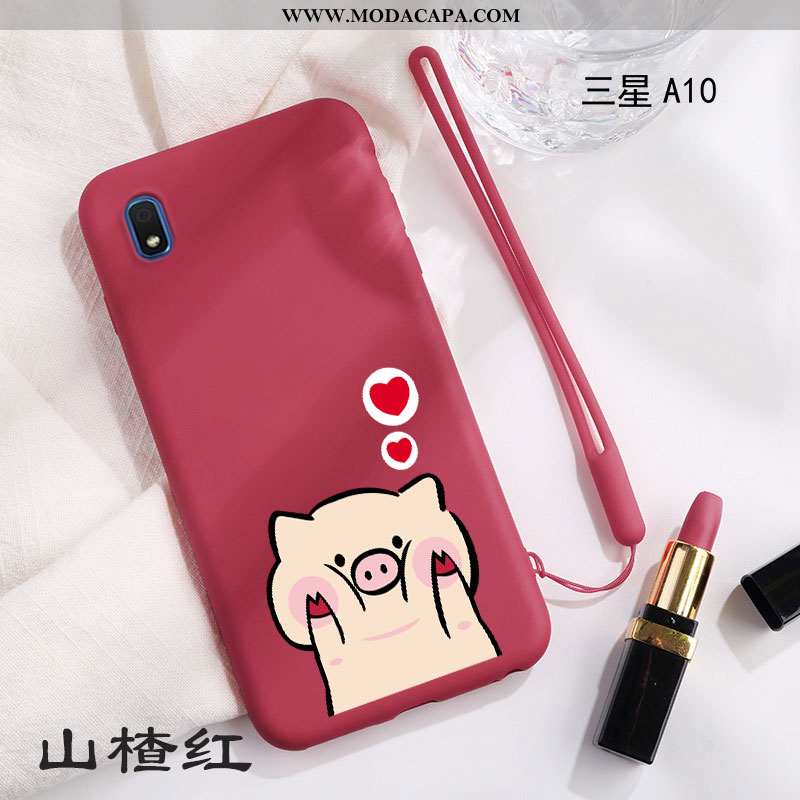 Capa Samsung Galaxy A10 Personalizada Vermelho Nova Simples Super Casal Tendencia Comprar