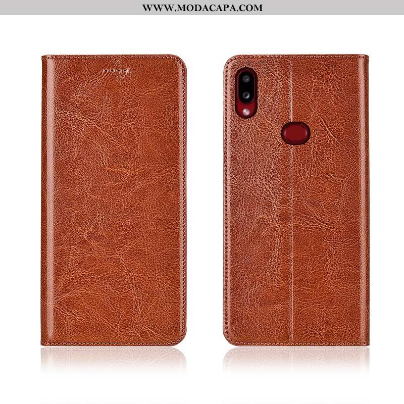 Capa Samsung Galaxy A10s Tendencia Protetoras Soft Couro Legitimo Cases Couro Capas Baratos