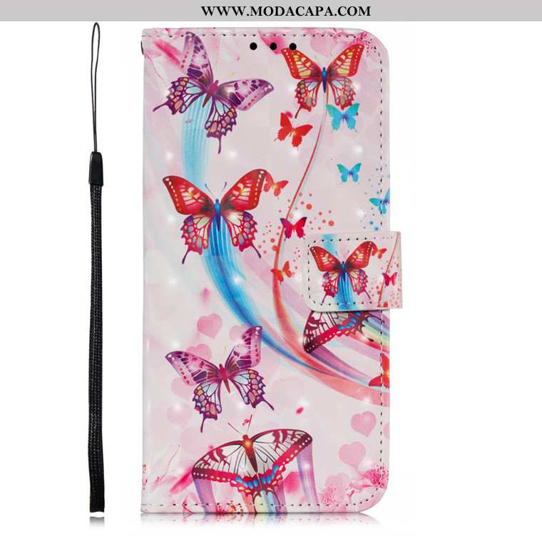 Capas Samsung Galaxy A10s Soft Couro Rosa Desenho Animado Bonitos Antiqueda Promoção