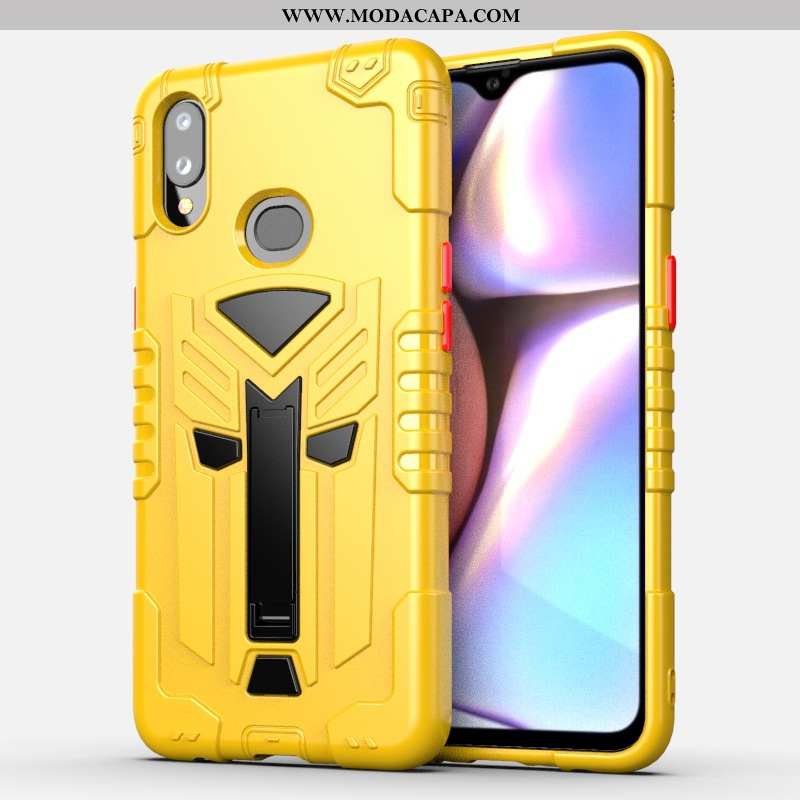 Capas Samsung Galaxy A10s Protetoras Telemóvel Soft Amarela Suporte Cases Online