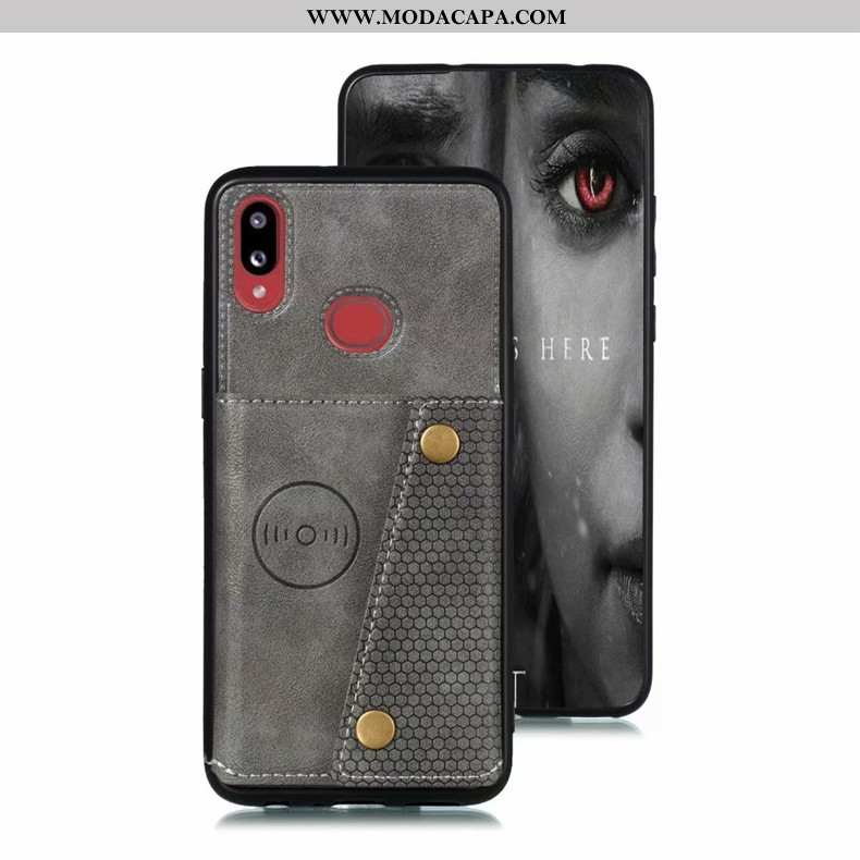 Capa Samsung Galaxy A10s Soft Completa Cinza Capas Antiqueda Cola Cases Promoção