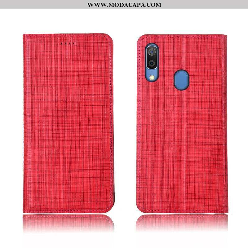 Capas Samsung Galaxy A20e Silicone Couro Genuíno Cover Cases Vermelho Antiqueda Protetoras Online