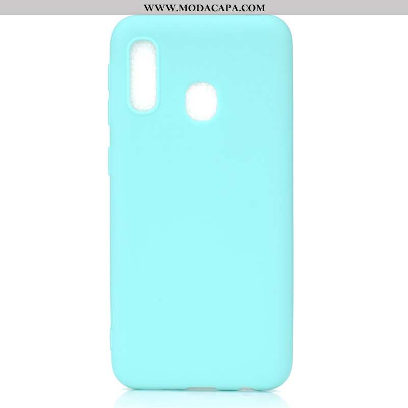 Capas Samsung Galaxy A20e Cordao Telemóvel Desenho Animado Azul Cases Baratas