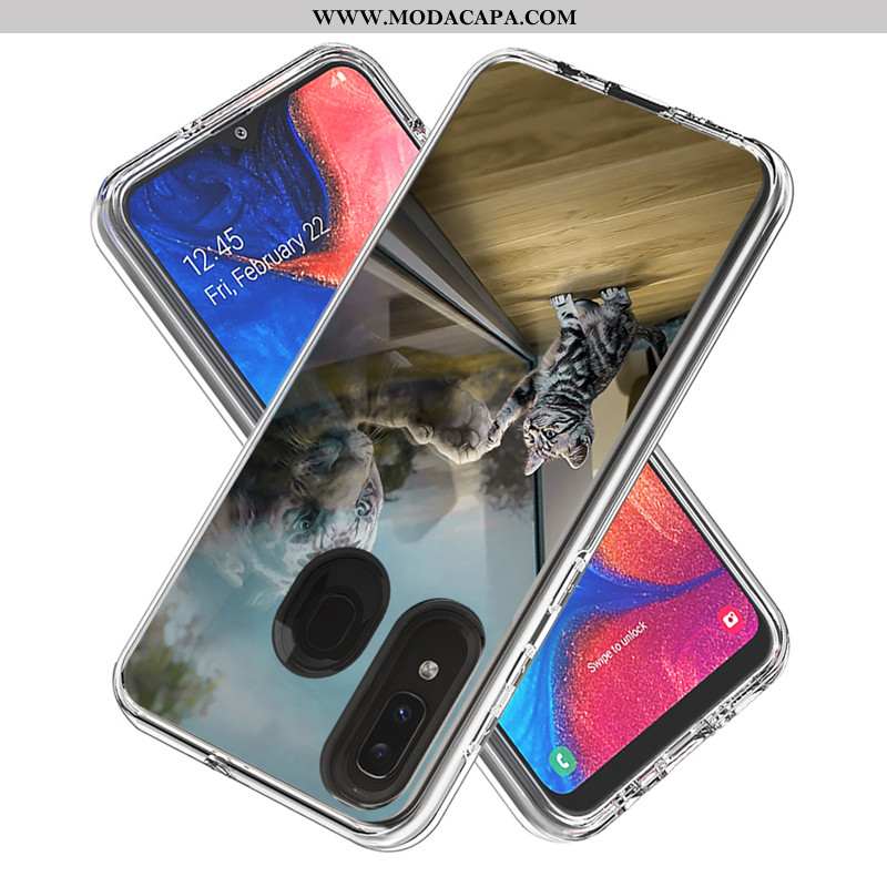 Capas Samsung Galaxy A20e Desenho Animado Branco Fotos Cases Telemóvel Baratas