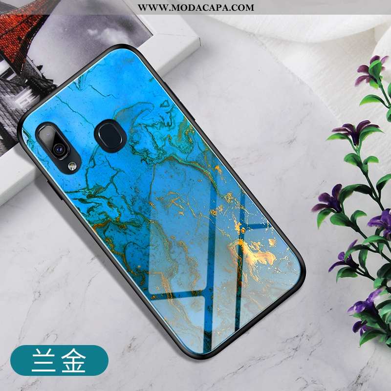 Capas Samsung Galaxy A20e Vidro Telemóvel Cordao Azul Suporte Gradiente Venda