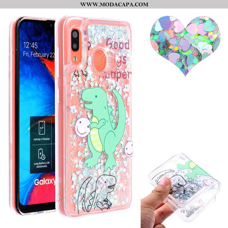 Capa Samsung Galaxy A20e Capas Antiqueda Telemóvel 2020 Cases Rosa Baratas