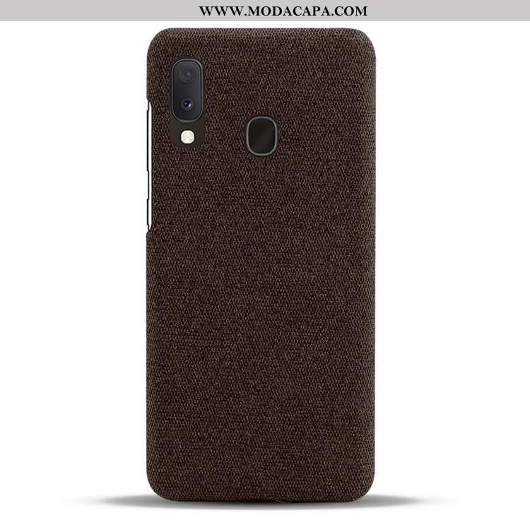 Capas Samsung Galaxy A20e Personalizado Cinza Antiqueda Telemóvel Lona Fosco Promoção