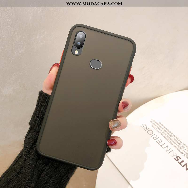 Capa Samsung Galaxy A20e Protetoras Resistente Antiqueda Moda Vermelho Fosco Personalizado Venda