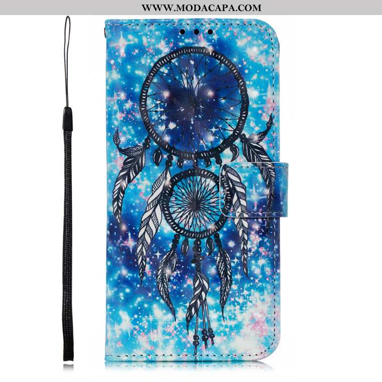 Capa Samsung Galaxy A20s Protetoras Capas Soft Cases Desenho Animado Azul Couro Barato