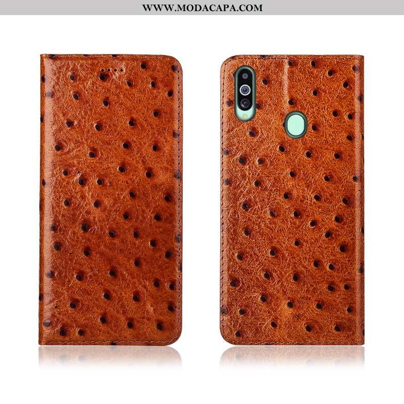 Capa Samsung Galaxy A20s Tendencia Fosco Nova Couro Couro Genuíno Cases Cover Barato