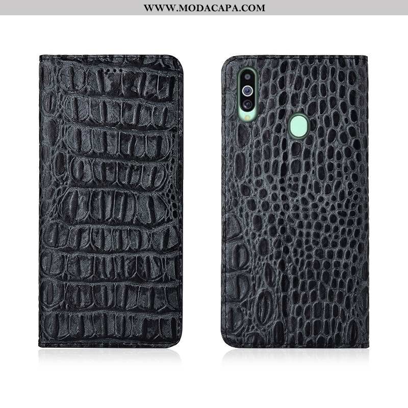 Capas Samsung Galaxy A20s Protetoras Nova Fosco Couro Genuíno Preto Silicone Baratos