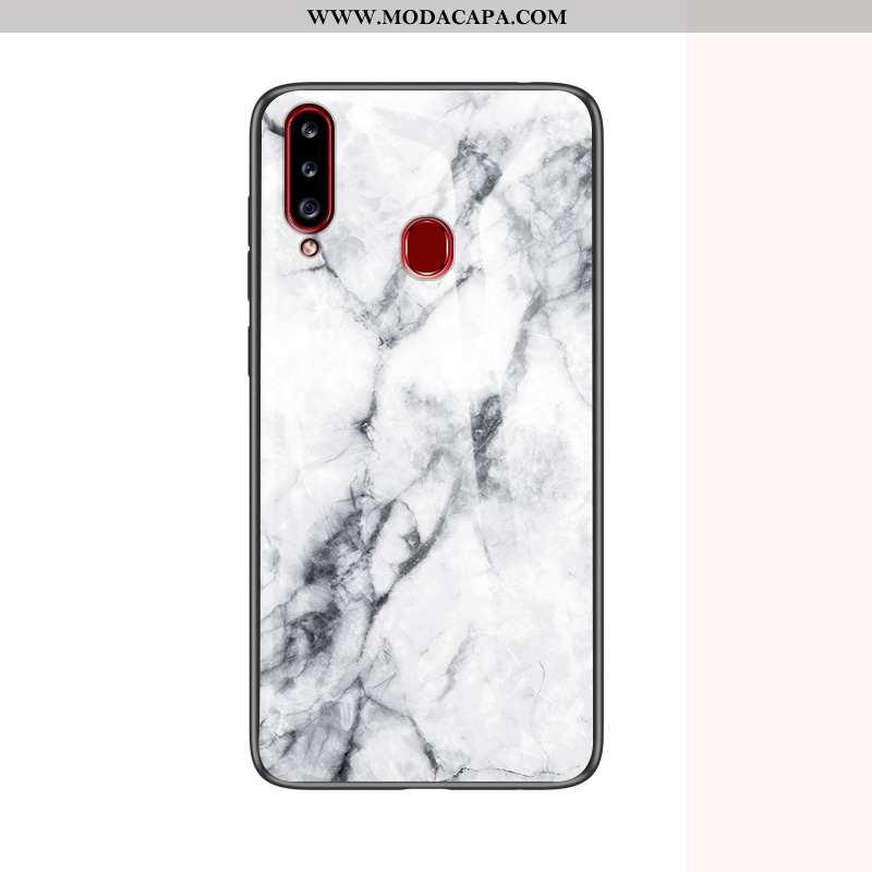 Capa Samsung Galaxy A20s Protetoras Antiqueda Branco Tendencia Nova Capas Vidro Promoção