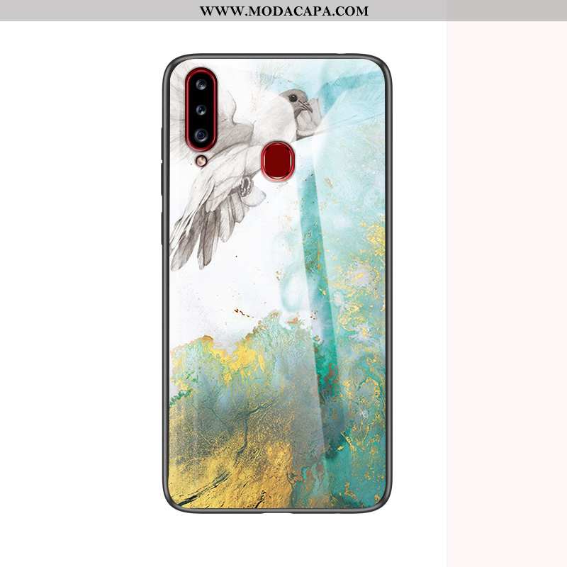 Capa Samsung Galaxy A20s Protetoras Antiqueda Branco Tendencia Nova Capas Vidro Promoção