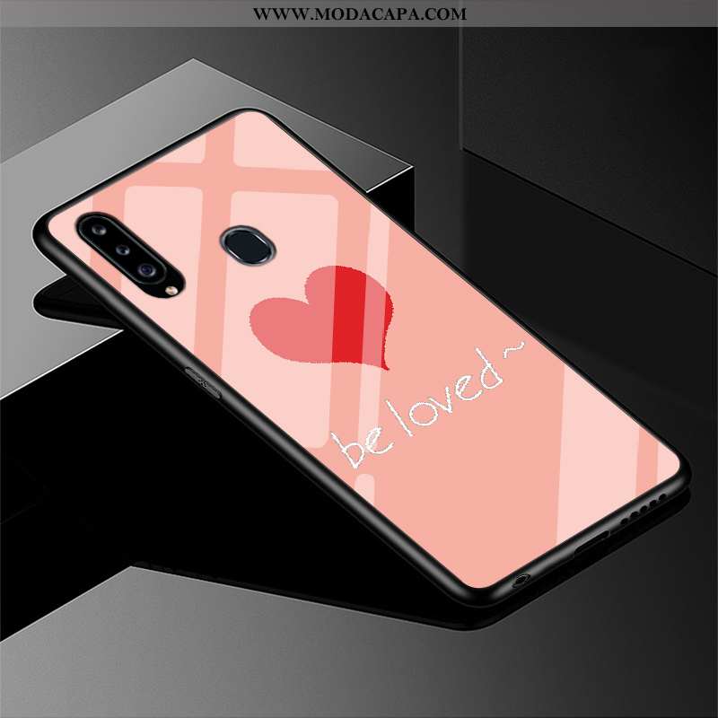 Capas Samsung Galaxy A20s Desenho Animado Simples Bonitos Antiqueda Branco Telemóvel Venda