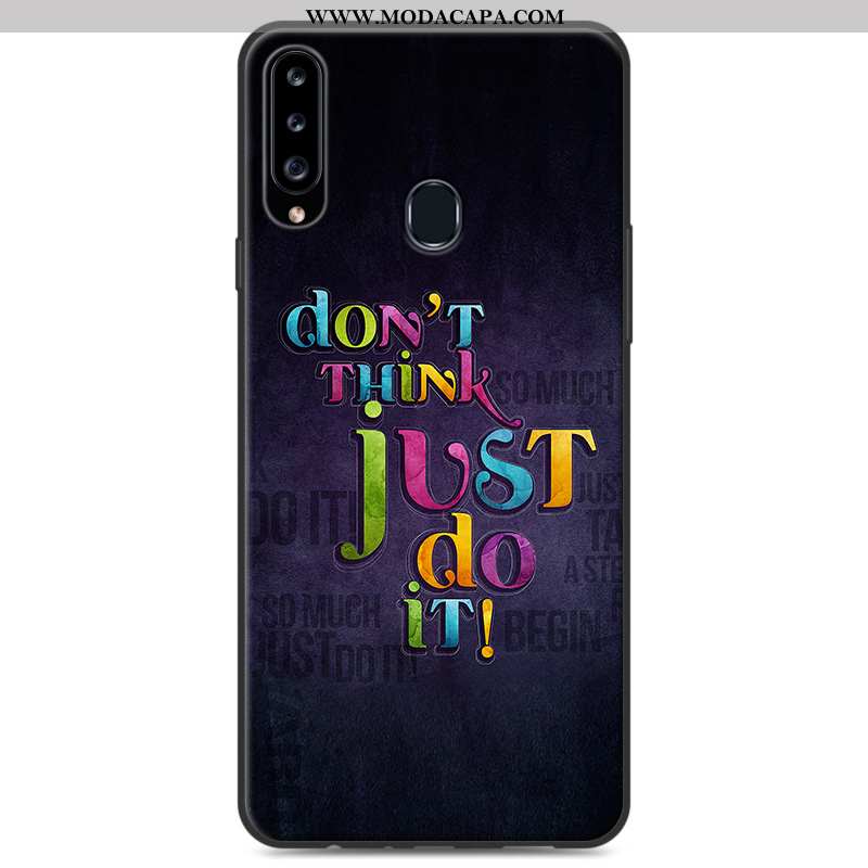 Capa Samsung Galaxy A20s Protetoras Telemóvel Soft Cinza Cases Personalizado Capas Venda