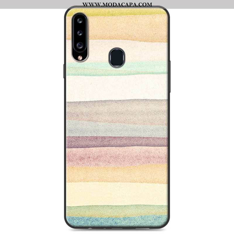 Capa Samsung Galaxy A20s Protetoras Telemóvel Soft Cinza Cases Personalizado Capas Venda