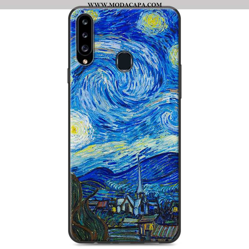 Capa Samsung Galaxy A20s Protetoras Telemóvel Soft Cinza Cases Personalizado Capas Venda