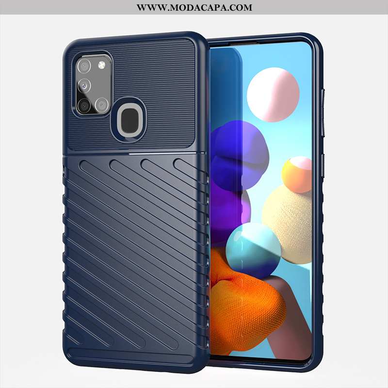 Capa Samsung Galaxy A21s Protetoras Preto Antiqueda Telemóvel Capas Cases Baratos