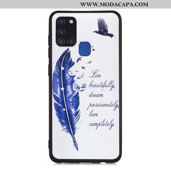 Capas Samsung Galaxy A21s Desenho Animado Completa Fosco Antiqueda Preto Cases Comprar