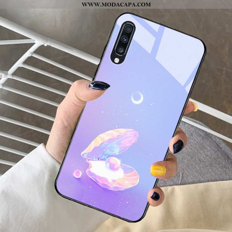 Capas Samsung Galaxy A30s Protetoras Bonitos Novas Malha Azul Desenho Animado Barato