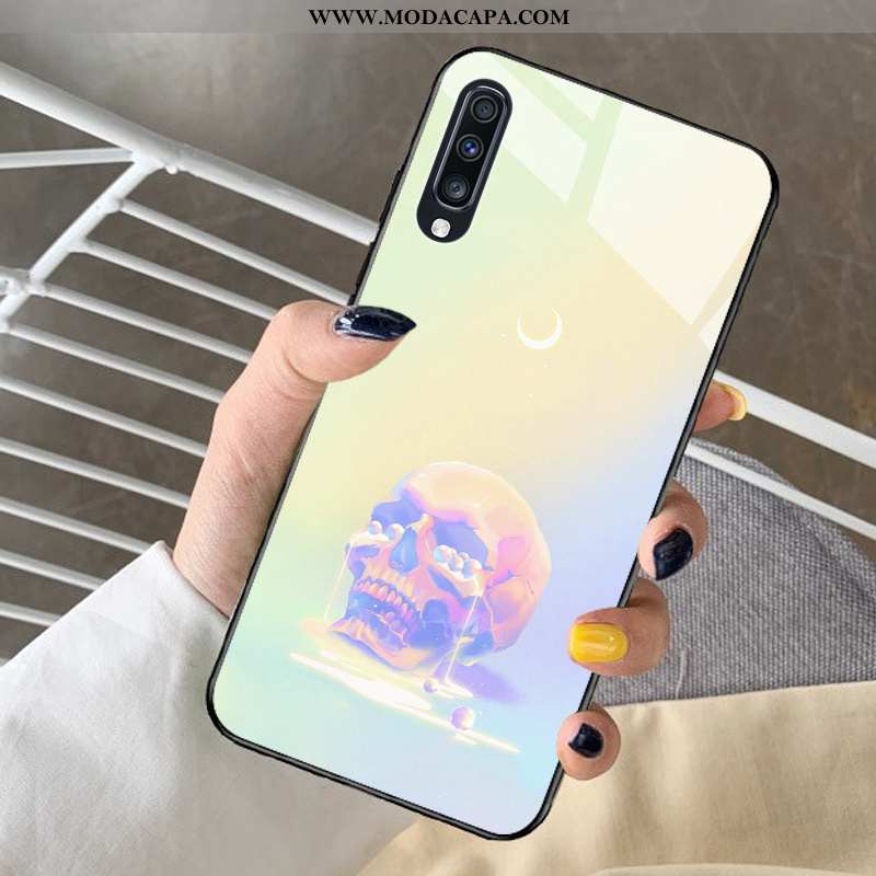 Capas Samsung Galaxy A30s Protetoras Bonitos Novas Malha Azul Desenho Animado Barato